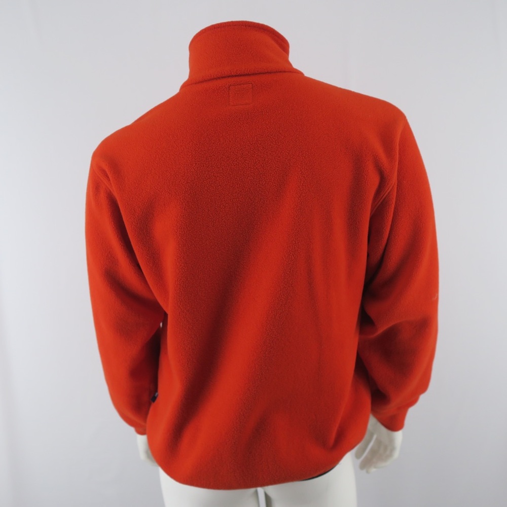 Nautica Competition 1/4 Zip Fleece Pullover Sweater Mens Small Orange - Picture 7 of 9